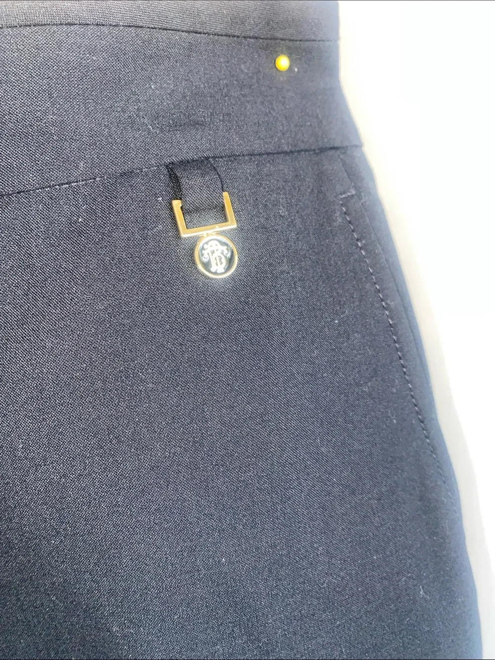 Tory Burch Black Tailored Wide-Leg Trousers